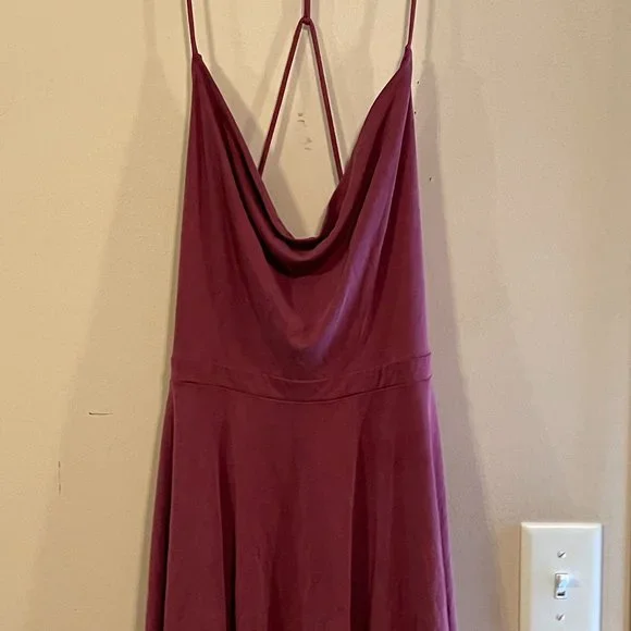 silence + noise | Dresses | Nwt Soft Flowy Dress Wine Small Valentines Day  Dress | Poshmark